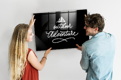 Glass dry erase board magnetic Outdoor adventure