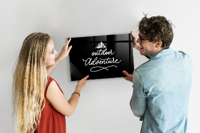 Glass dry erase board magnetic Outdoor adventure