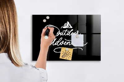 Glass dry erase board magnetic Outdoor adventure