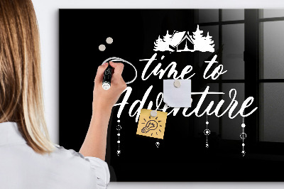 Glass dry erase board magnetic Adventure time