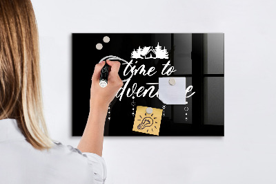 Glass dry erase board magnetic Adventure time