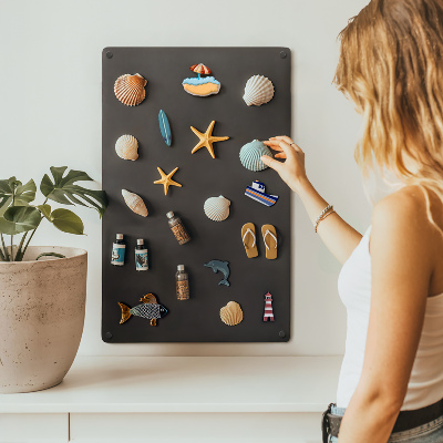 Wall-mounted magnet board in size 19 × 31 in (50 × 80 cm)