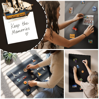 Wall mounted magnet board 19x31 in (50x80)