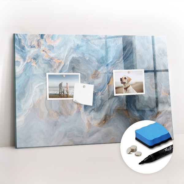 Magnetic dry erase board Marble pattern
