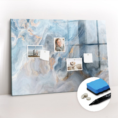 Magnetic dry erase board Marble pattern