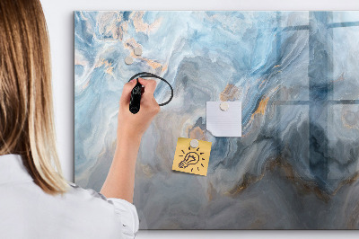 Magnetic dry erase board Marble pattern