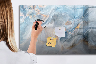Magnetic dry erase board Marble pattern