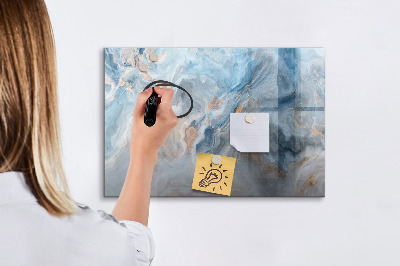 Magnetic dry erase board Marble pattern