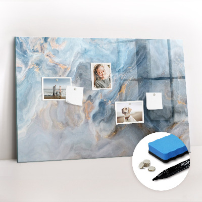 Magnetic dry erase board Marble pattern