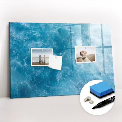 Magnetic board for writing Sea Water