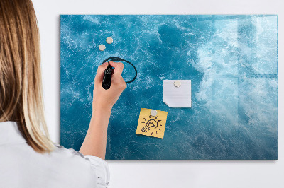 Magnetic board for writing Sea Water