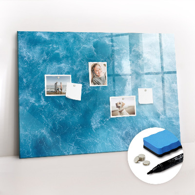 Magnetic board for writing Sea Water