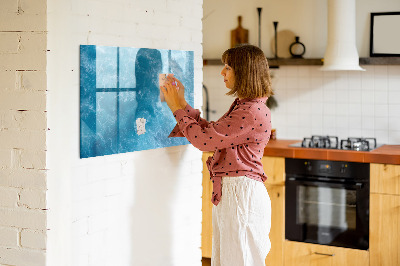 Magnetic board for writing Sea Water