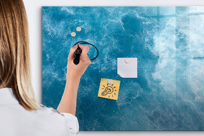 Magnetic board for writing Sea Water