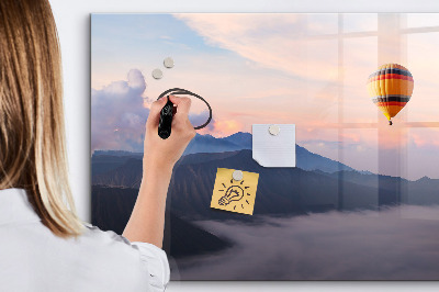 Magnetic writing board with marker Beautiful landscape