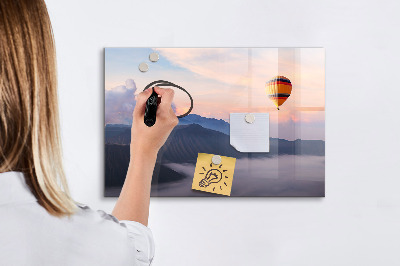 Magnetic writing board with marker Beautiful landscape