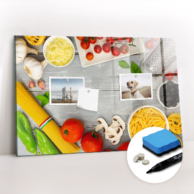 Magnetic board for drawing Ingredients