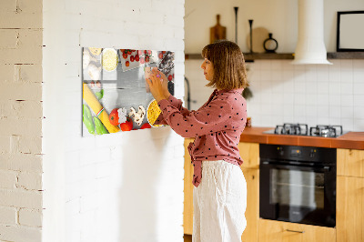 Magnetic board for drawing Ingredients