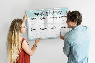 Magnetic board for drawing Meal Planner