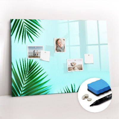 Dry erase magnetic board Palm leaves
