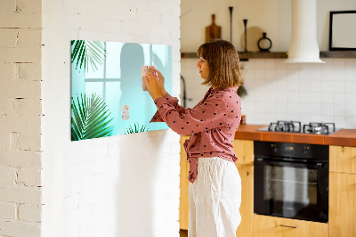 Dry erase magnetic board Palm leaves