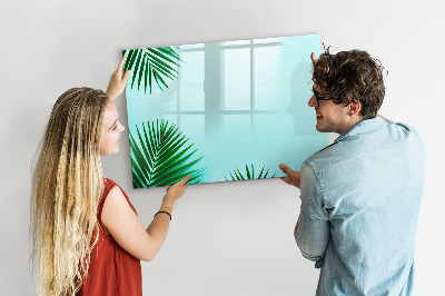 Dry erase magnetic board Palm leaves