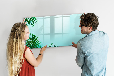 Dry erase magnetic board Palm leaves
