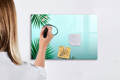 Dry erase magnetic board Palm leaves