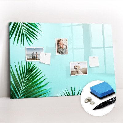 Dry erase magnetic board Palm leaves