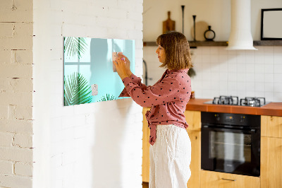 Dry erase magnetic board Palm leaves