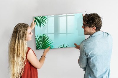 Dry erase magnetic board Palm leaves