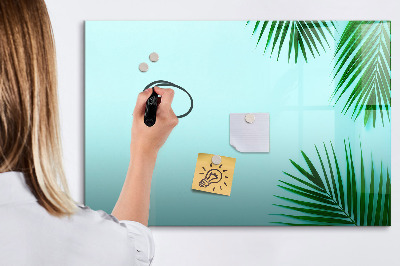 Magnetic writing board Tropical leaves