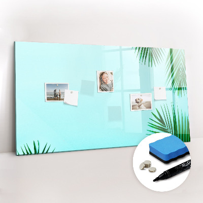 Magnetic writing board Tropical leaves