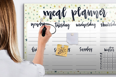 Dry erase magnetic board Star menu