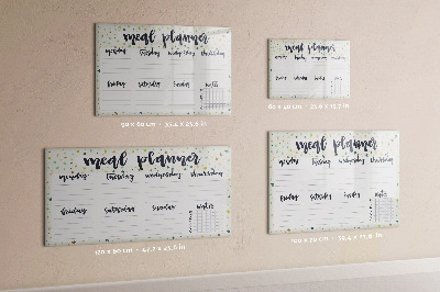 Dry erase magnetic board Star menu