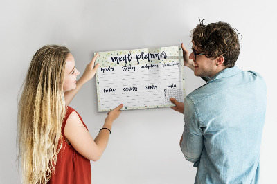 Dry erase magnetic board Star menu