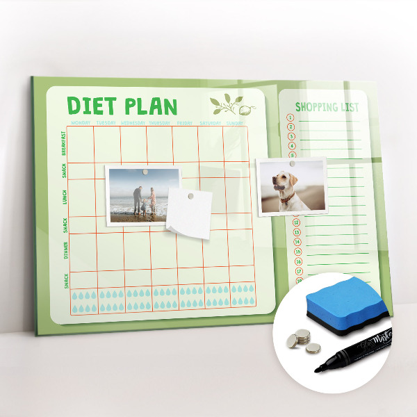 Magnetic dry erase board Abstract light