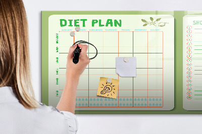 Magnetic dry erase board Abstract light