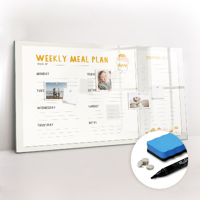 Dry erase magnetic board Marble pattern