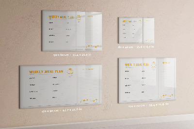Dry erase magnetic board Marble pattern