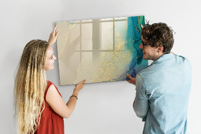 Magnetic board for drawing Colorful marble