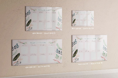 Magnetic dry erase board Cute weekly planner