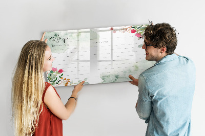 Magnetic dry erase board Place for a recipe