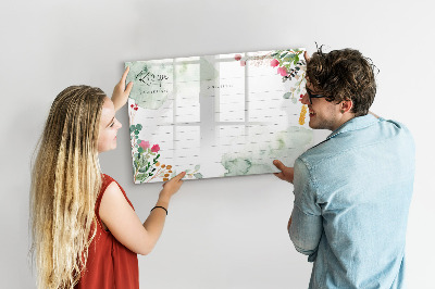 Magnetic dry erase board Place for a recipe