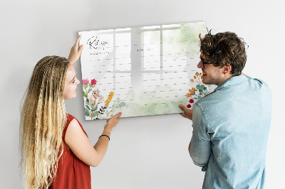 Dry erase magnetic board Place for a recipe