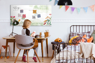 Magnetic writing board Place for a recipe