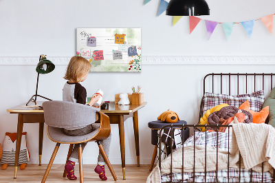 Dry erase magnetic board Place for a recipe