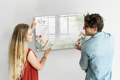 Dry erase magnetic board Place for a recipe