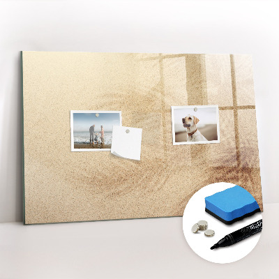 Dry erase magnetic board Abstract leaves