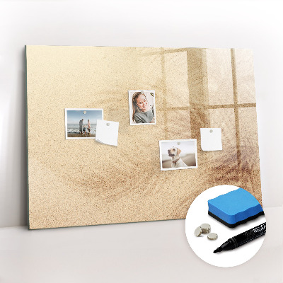 Dry erase magnetic board Abstract leaves